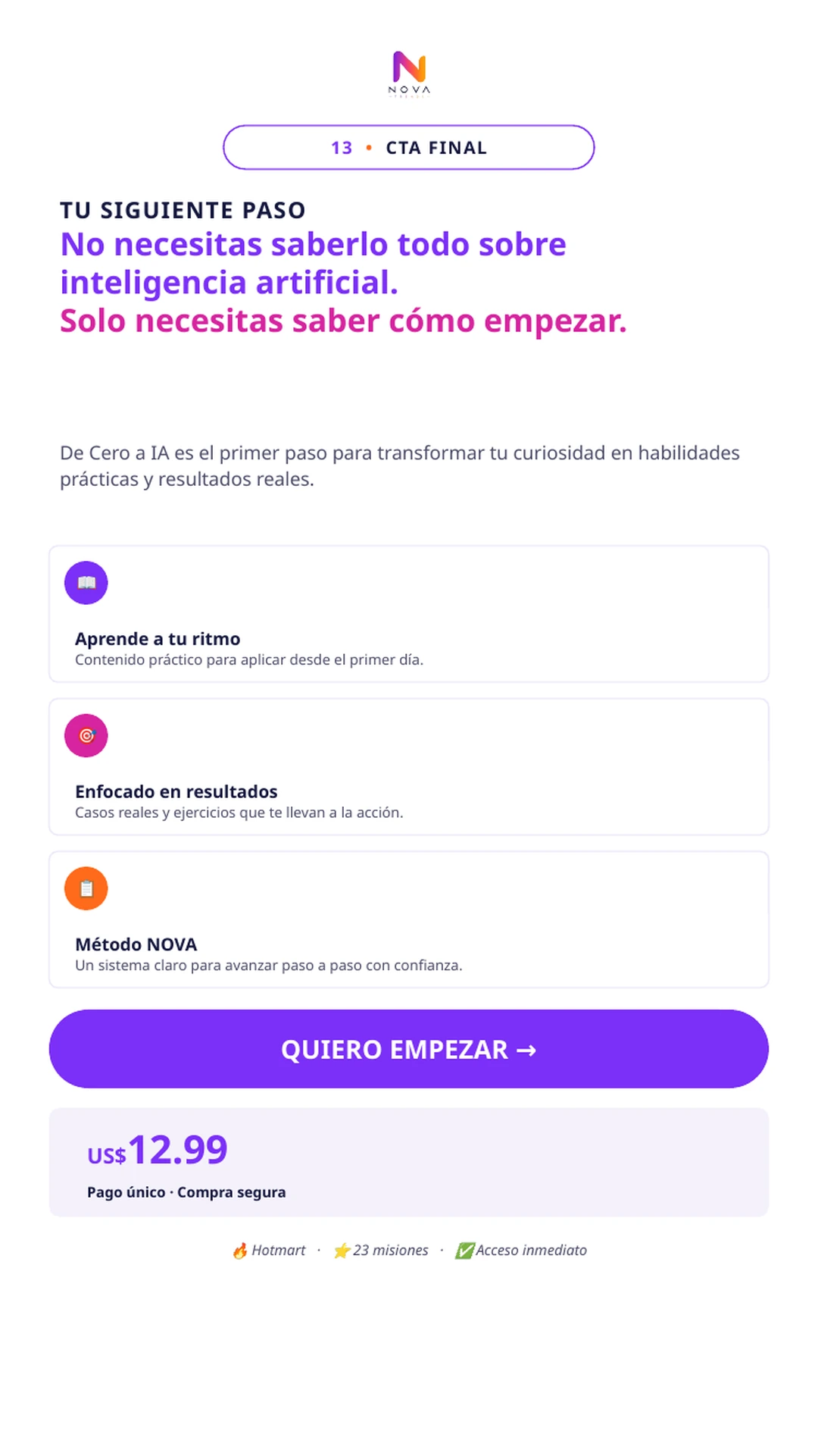 De Cero a IA — sección 13